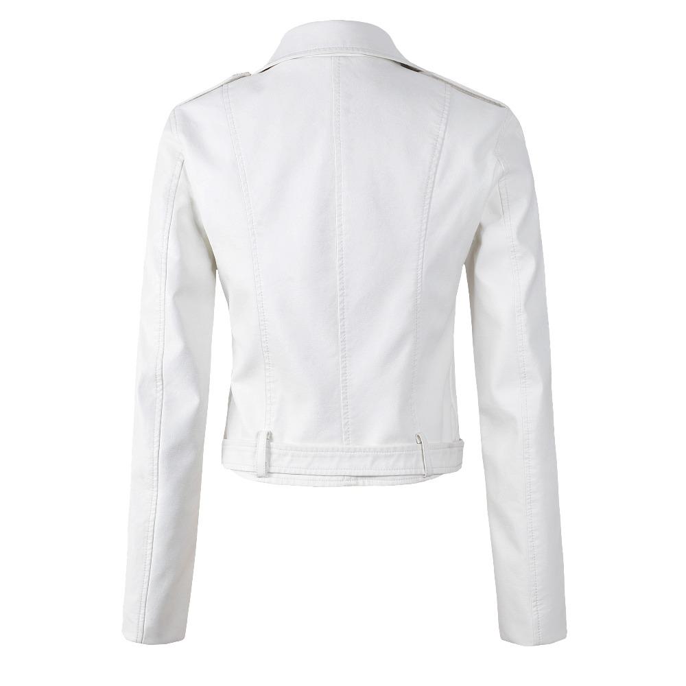 Stylische Lederjacke Damen Trendy - IdealeKleiden