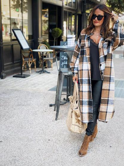 Women's Warm Flannel Carrot Coat