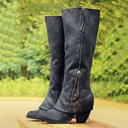 Elegant Boots Vintage High Heels