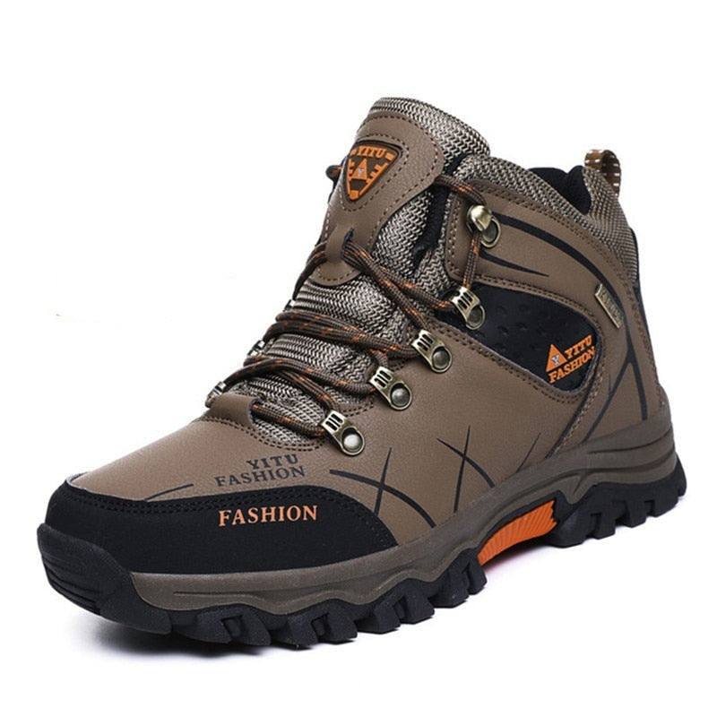 Men's Waterproof Leather Winter Boots