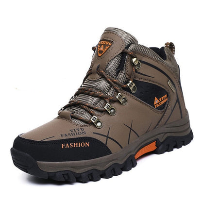 Men's Waterproof Leather Winter Boots