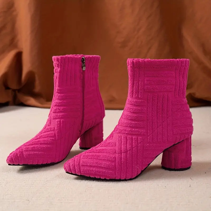 Stylish Women's Boots With Block Heel
