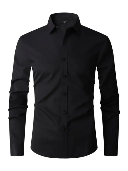 Men's Shirt Long Sleeve Wrinkle-Free Modern