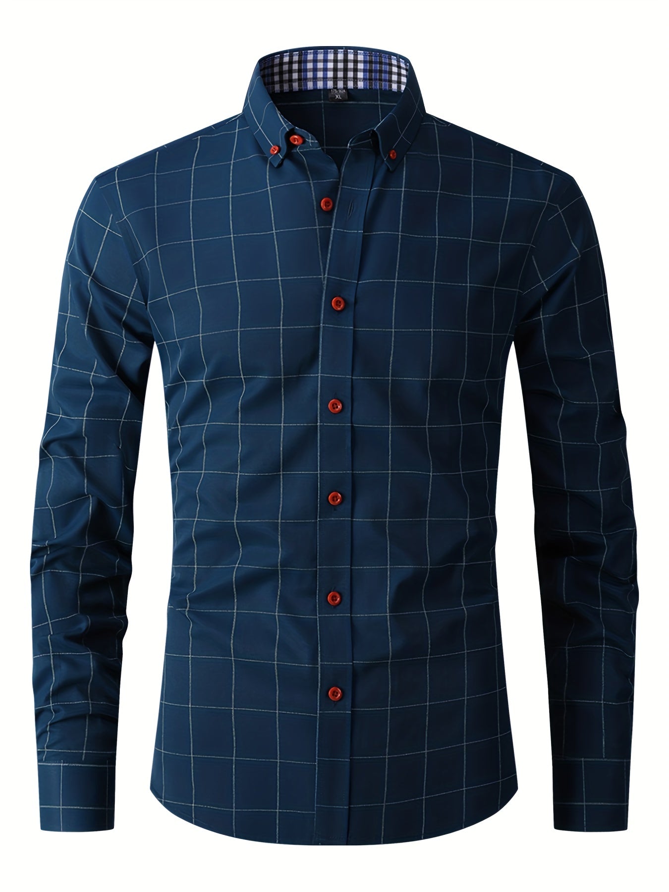 Men's Oxford Shirt Slim Fit Long Sleeve