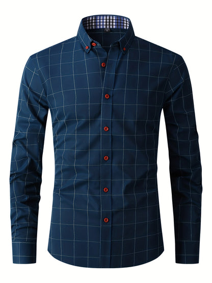 Men's Oxford Shirt Slim Fit Long Sleeve