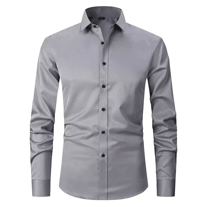Men's Long-Sleeve Stretch Non-Iron Shirt