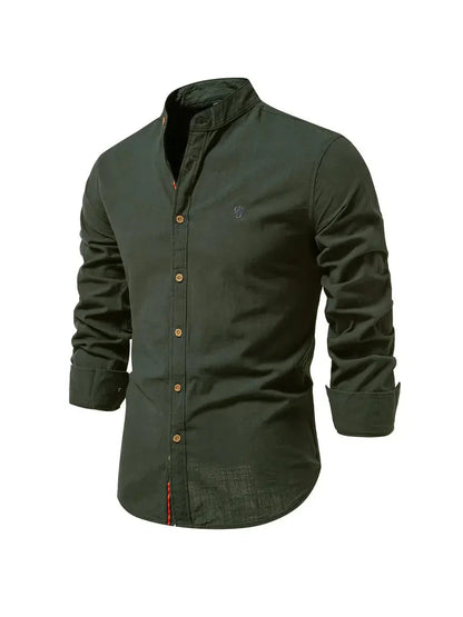 Herren Hemd Slim Fit Lange Ärmel Komfort - IdealeKleiden