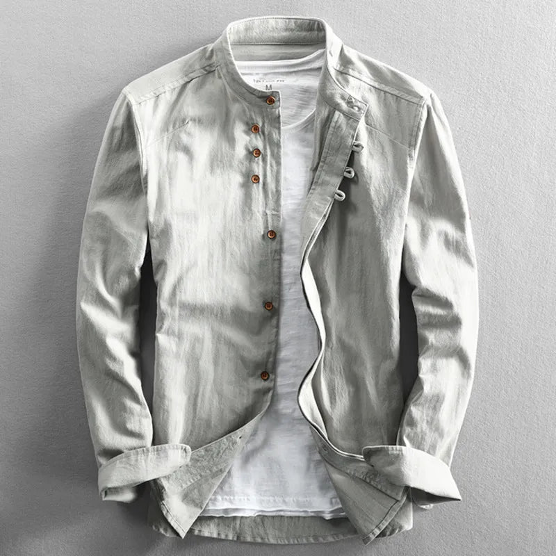 Men's Long Sleeve Classic Japan Style Shirt