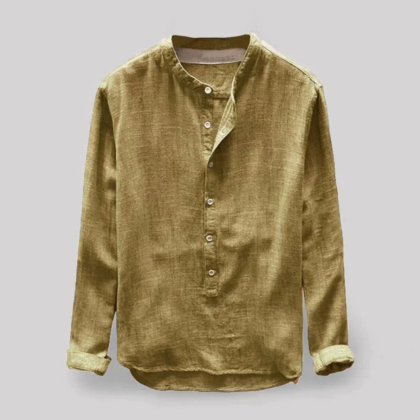 Men's Long Sleeve Henley Shirt