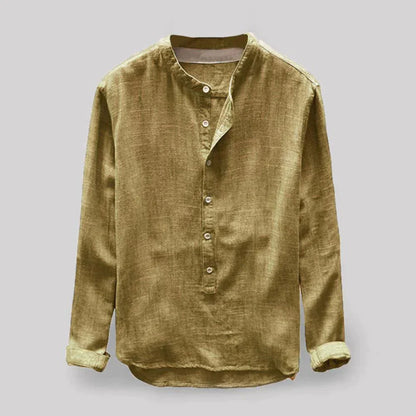 Men's Long Sleeve Henley Shirt