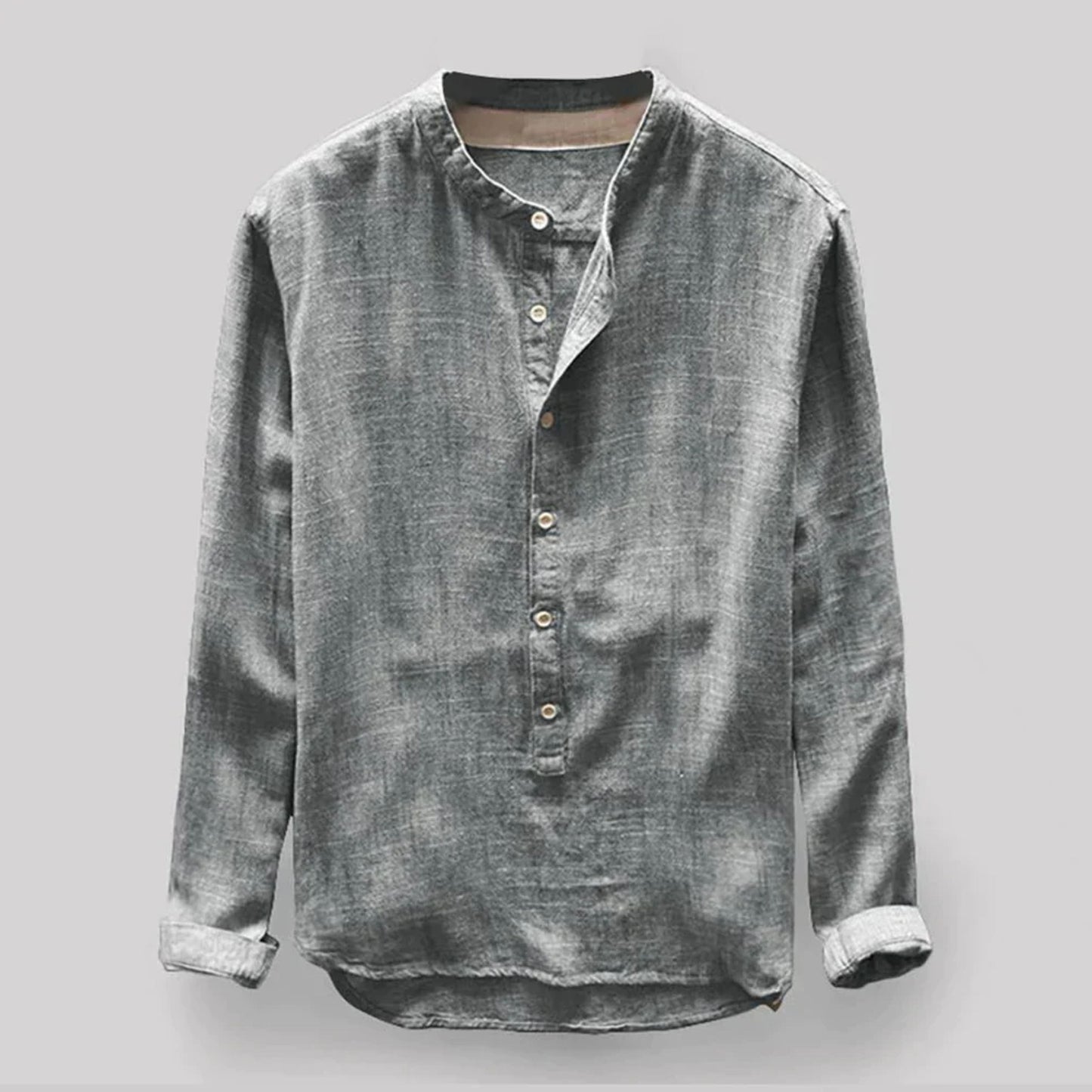 Men's Long Sleeve Henley Shirt