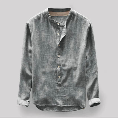 Men's Long Sleeve Henley Shirt
