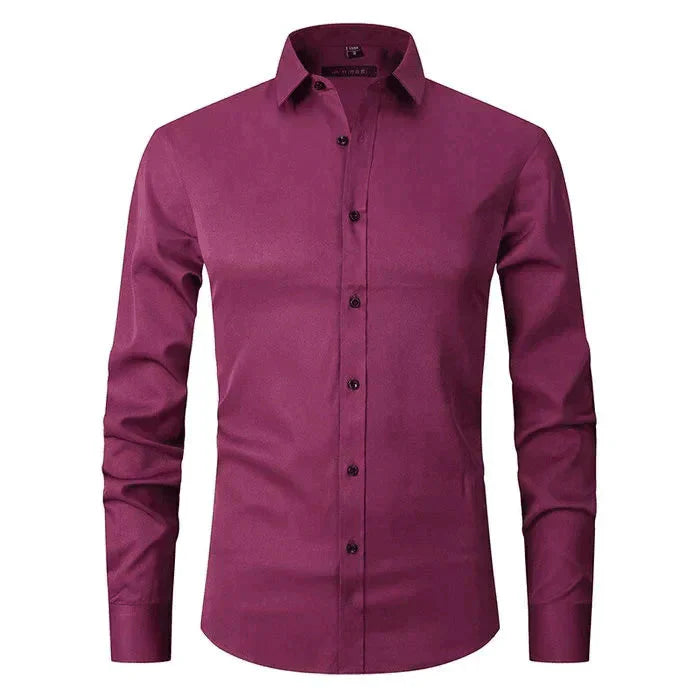 Men's Long-Sleeved Stretch Shirt