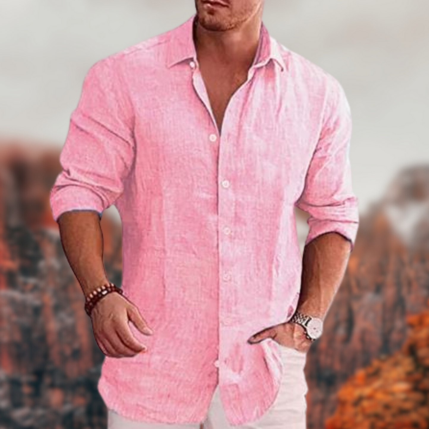 Men's Shirt Casual Long Sleeve Modern