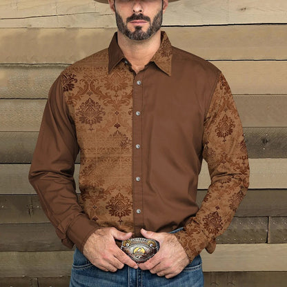 Men's Western Style Long Sleeve Shirt