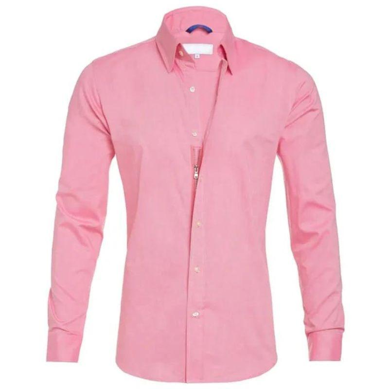 Elegant Men's Long-Sleeve Wrinkle-Free Shirt