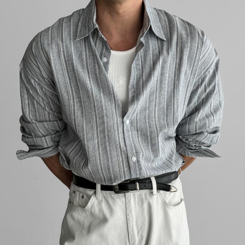 Men's Long-Sleeve Shirt Classic Modern