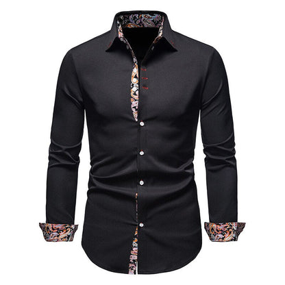 Men's Classic Long-Sleeve Button-Down Shirt