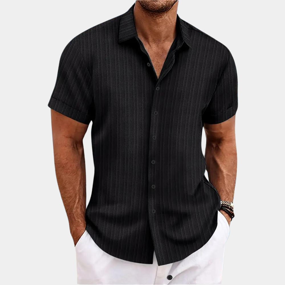 Lightweight Summer Shirt Short Sleeve Collar