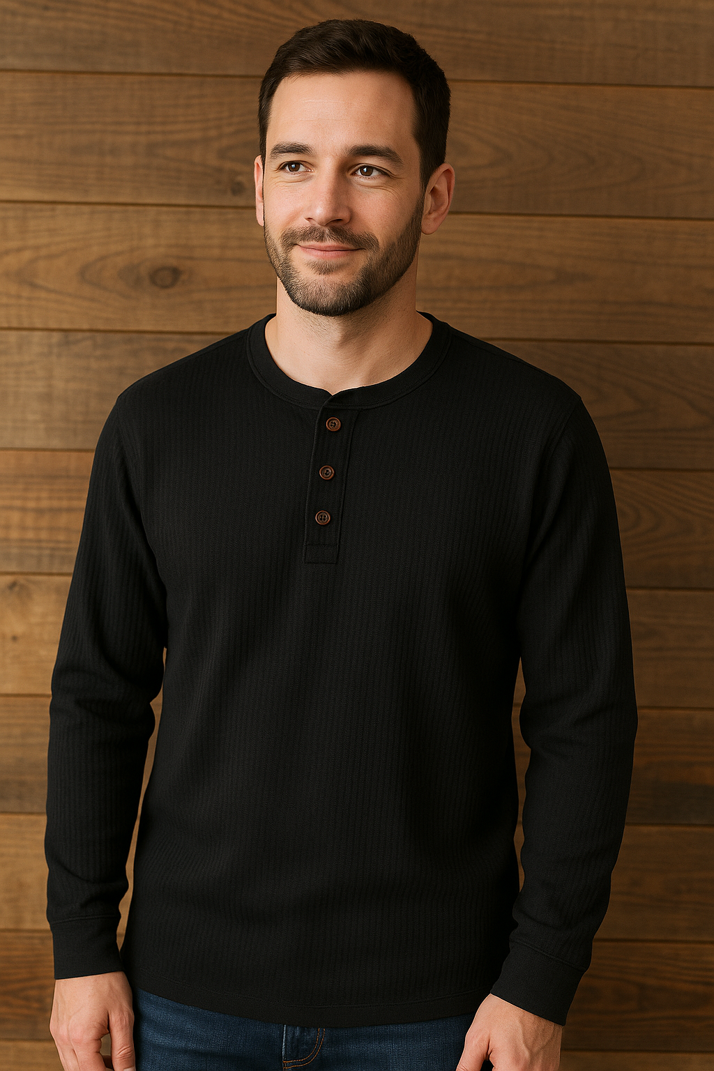 Men's Waffle Knit T-Shirt Comfort