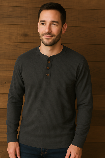 Men's Waffle Knit T-Shirt Comfort