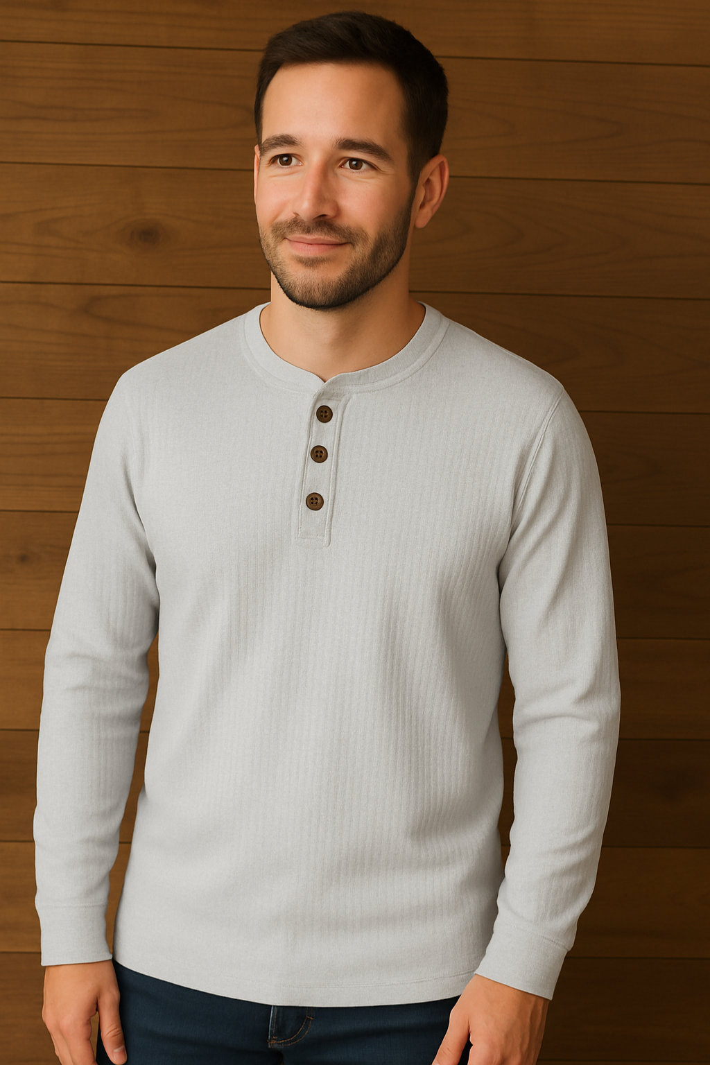 Men's Waffle Knit T-Shirt Comfort