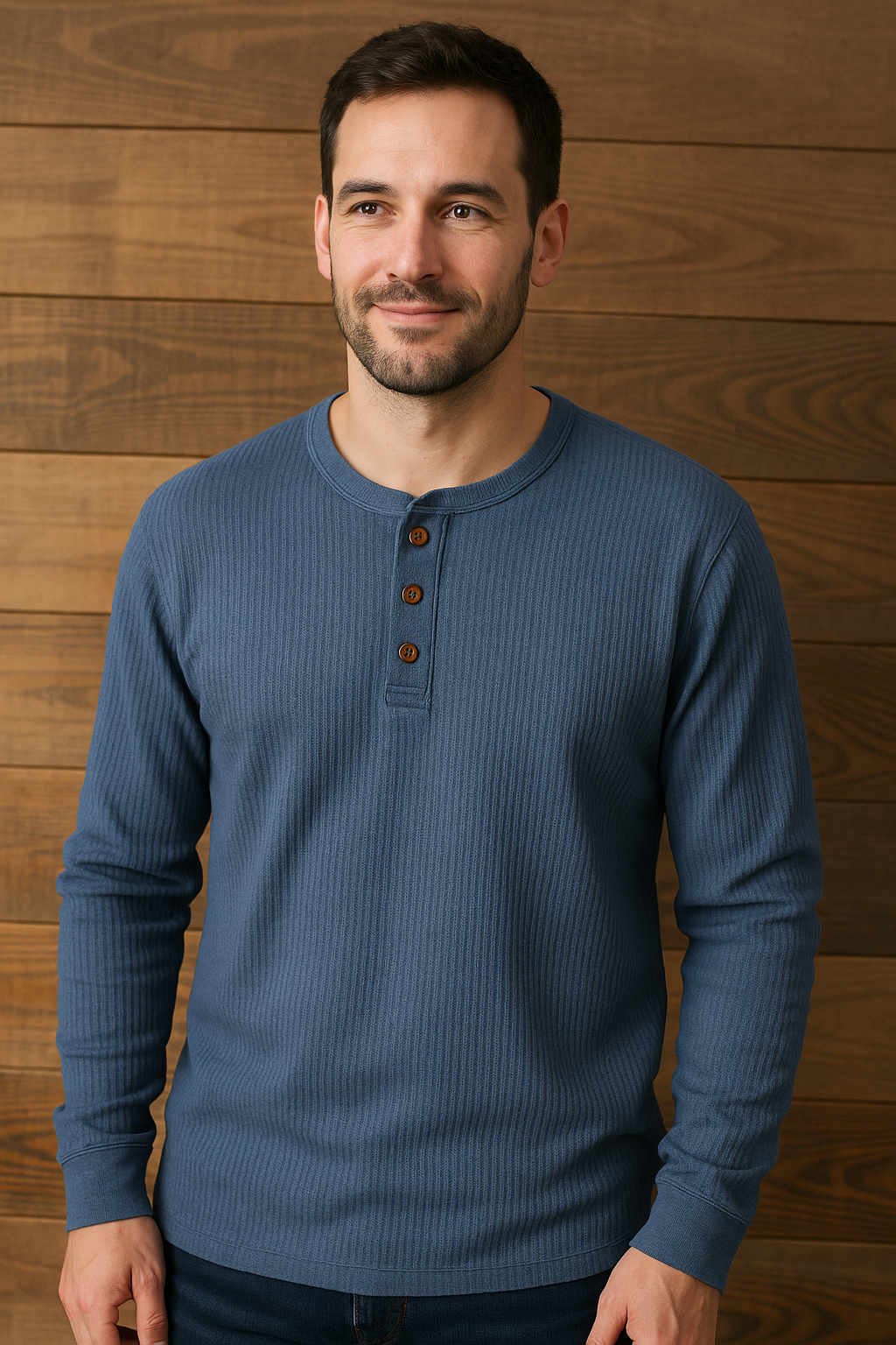 Men's Waffle Knit T-Shirt Comfort