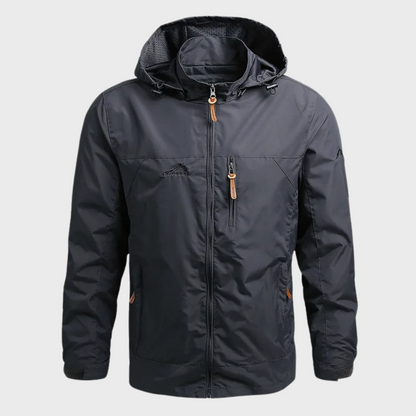 Men's Lightweight Windbreaker Hooded Jacket