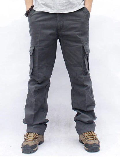 Men's Trousers with Many Pockets - Casual Outdoor Look