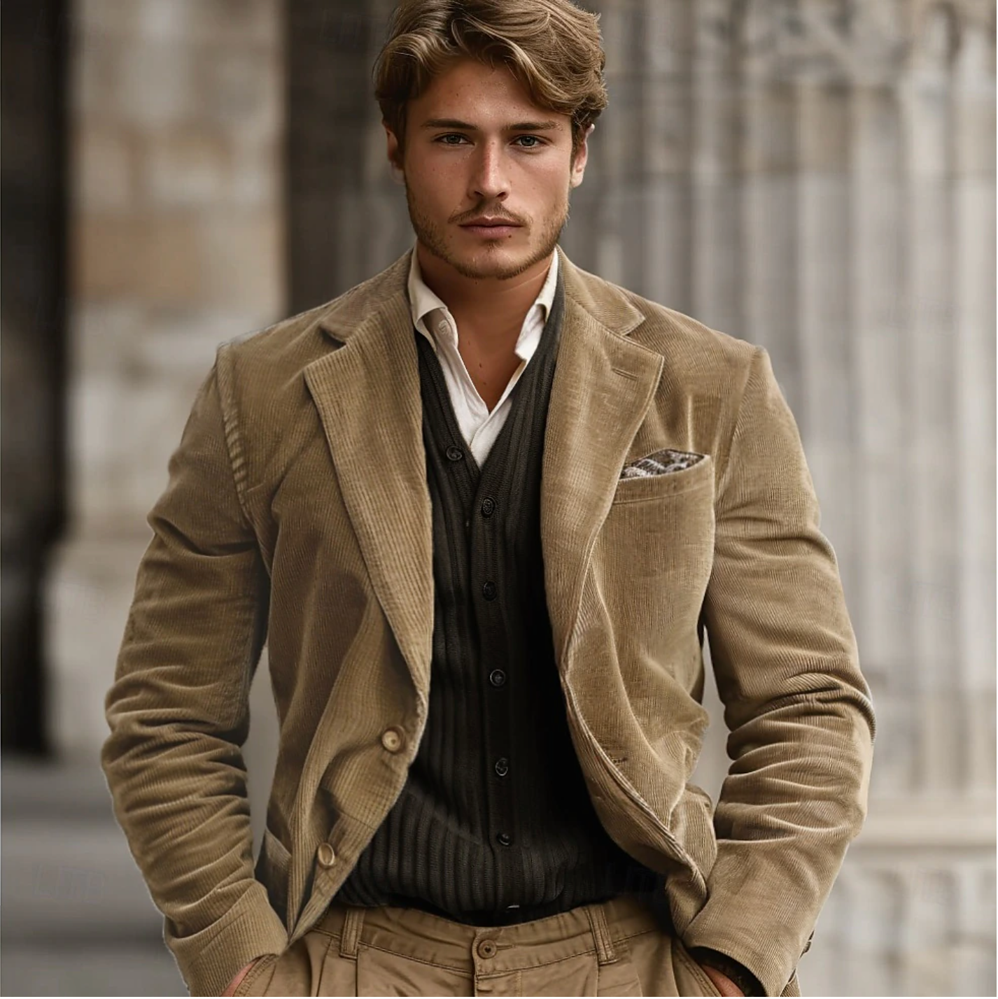 Men's Corduroy Blazer Elegant Classic