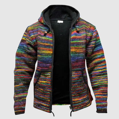 Cozy Hoodie Wool Blend Relaxed Fit Boho Chic