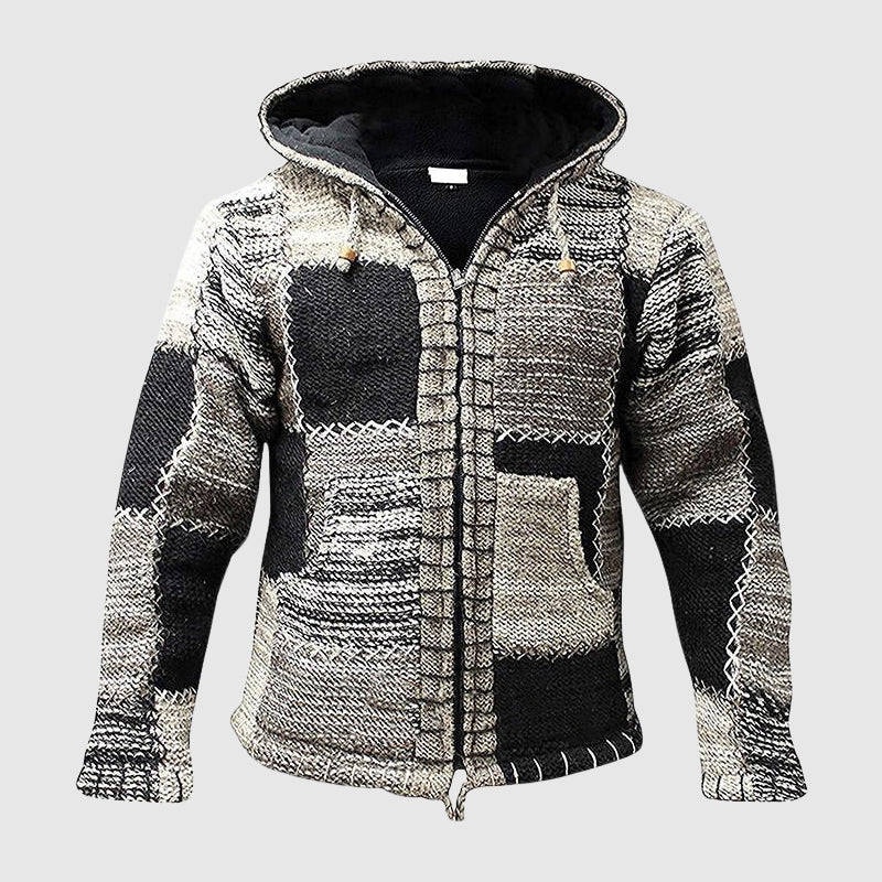 Cozy Hoodie Wool Blend Relaxed Fit Boho Chic