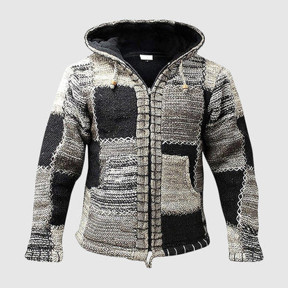 Cozy Hoodie Wool Blend Relaxed Fit Boho Chic