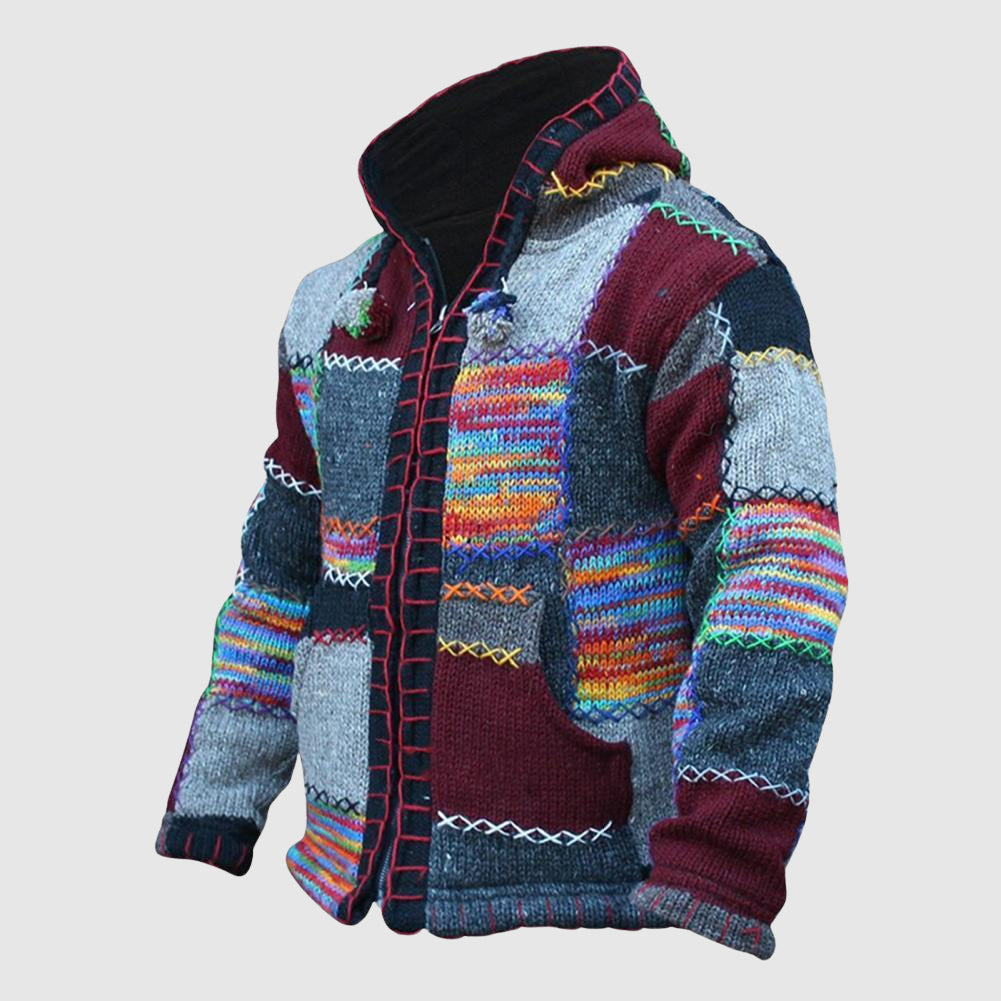Cozy Hoodie Wool Blend Relaxed Fit Boho Chic