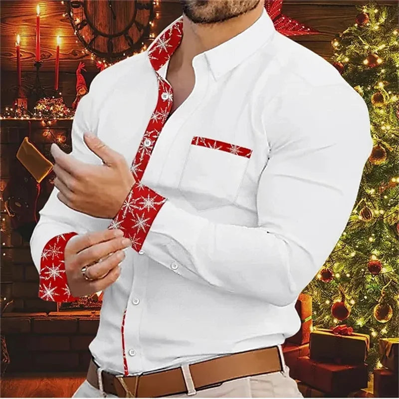Christmas Men's Shirt Modern & Comfortable