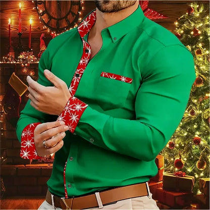Christmas Men's Shirt Modern & Comfortable