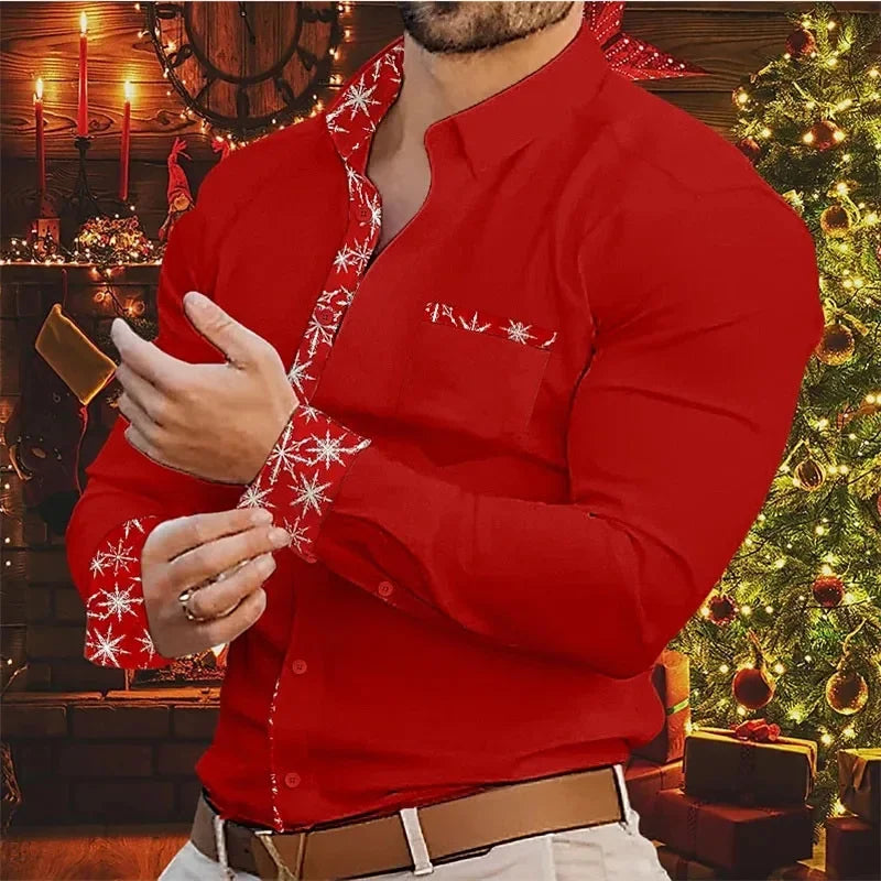 Weihnachts-Herrenhemd Modern & Komfortabel - IdealeKleiden