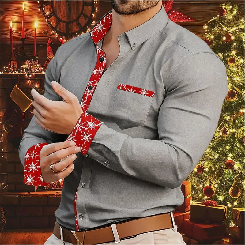 Christmas Men's Shirt Modern & Comfortable