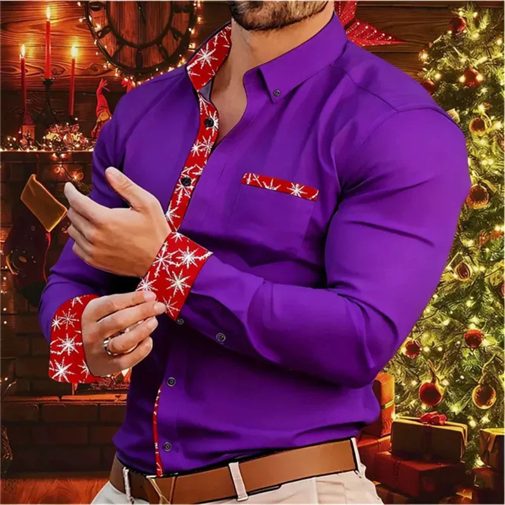 Christmas Men's Shirt Modern & Comfortable