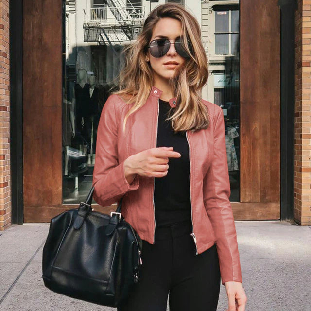 Elegant Leather Jacket Timeless Chic Style