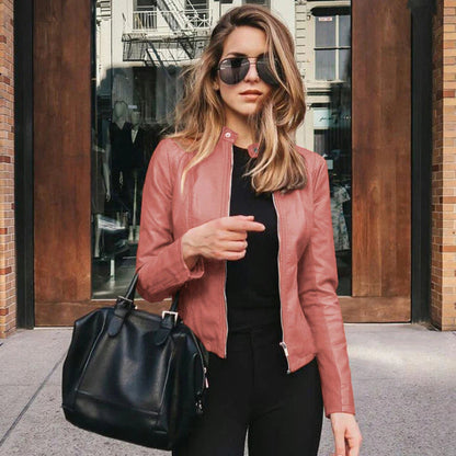 Elegant Leather Jacket Timeless Chic Style