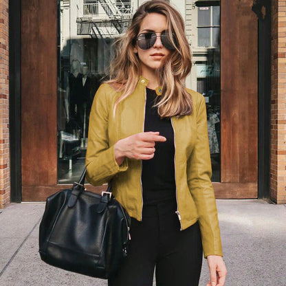 Elegant Leather Jacket Timeless Chic Style