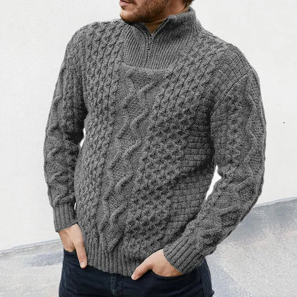 Men's Structured Half-Zip Warm Pullover