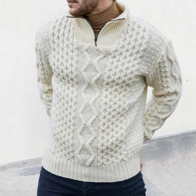 Men's Structured Half-Zip Warm Pullover