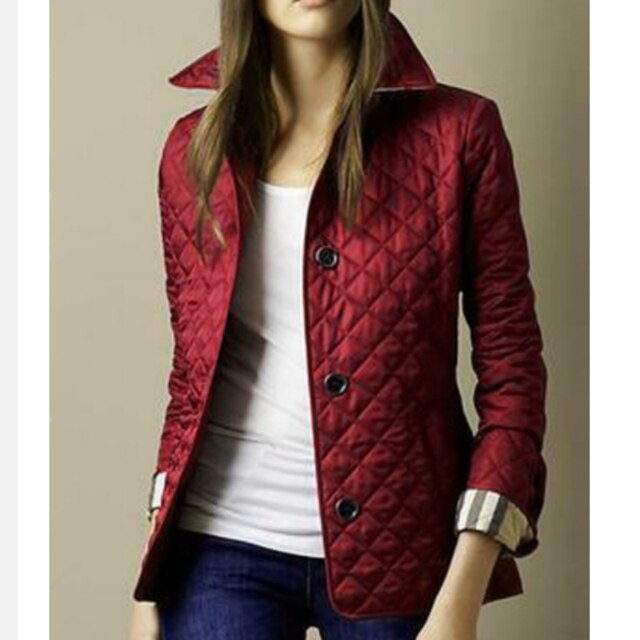 Stylish Women's Diamond Pattern Jacket