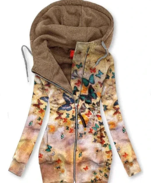 Women's Cardigan Butterfly Pattern Elegant