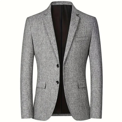 Herren Anzug Blazer Elegant Einreihig - IdealeKleiden