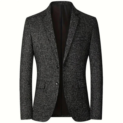 Men's Suit Blazer Elegant Single Breasted