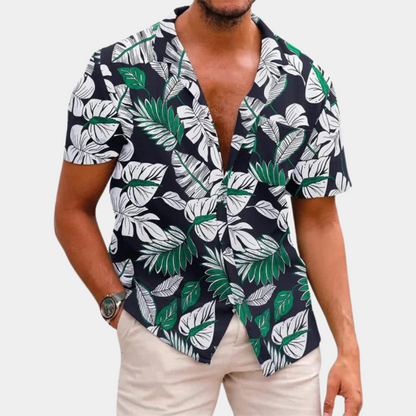 Men's Short Sleeve Floral Shirt