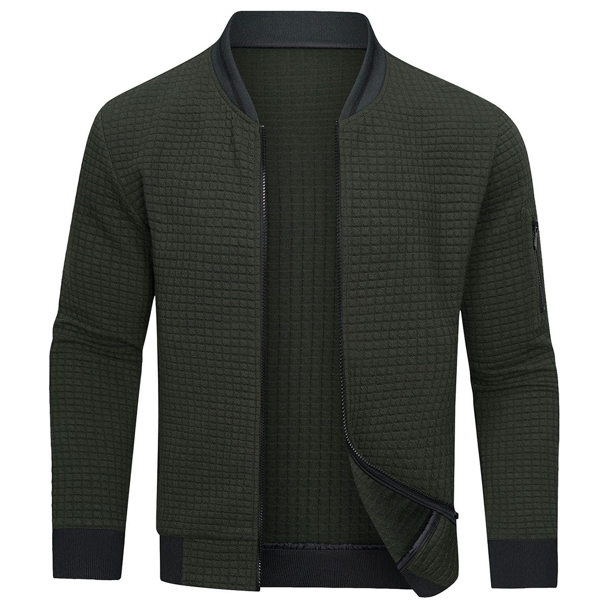 Men's Long Sleeve Zipper Cardigan Casual